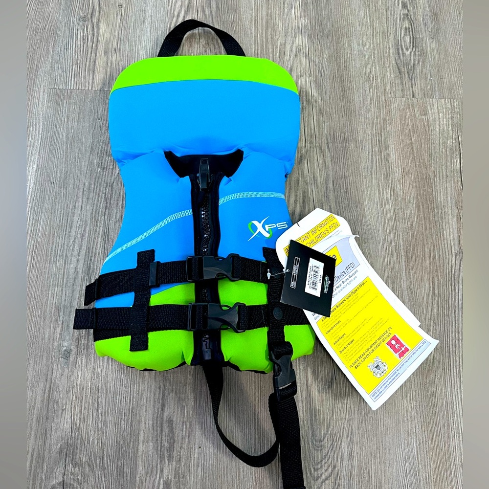 XPS Neoprene Infant Life Jacket 0-30 lbs New with tags US Coast Guard approved